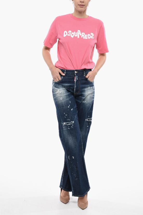  디스퀘어드2 데님 스트레이트 팬츠 스트레이트 팬츠 S75LB0701 S30342 470 Blue - DSQUARED2