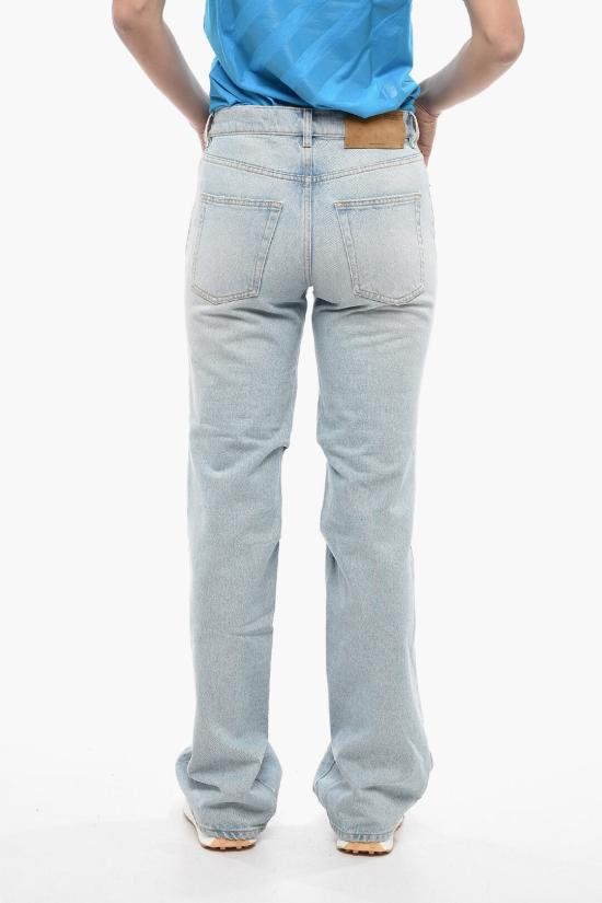  오프화이트 데님 스트레이트 팬츠 스트레이트 팬츠 OWYA047F22DEN0014000 Light blue - OFF WHITE