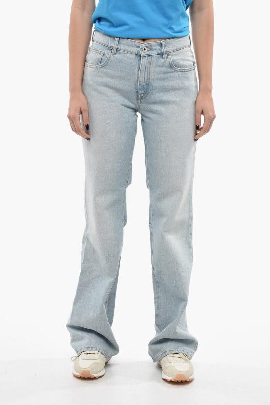  오프화이트 데님 스트레이트 팬츠 스트레이트 팬츠 OWYA047F22DEN0014000 Light blue