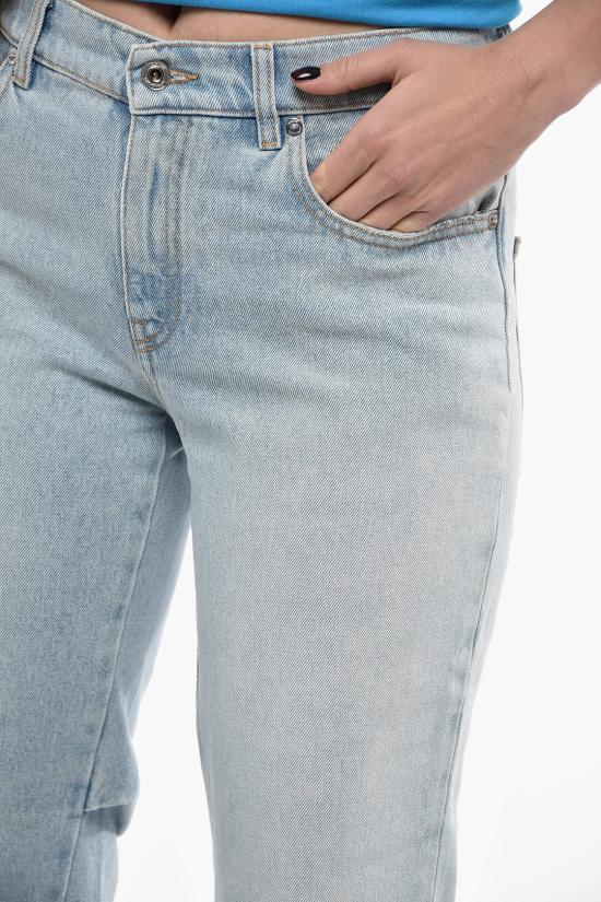  오프화이트 데님 스트레이트 팬츠 스트레이트 팬츠 OWYA047F22DEN0014000 Light blue - OFF WHITE