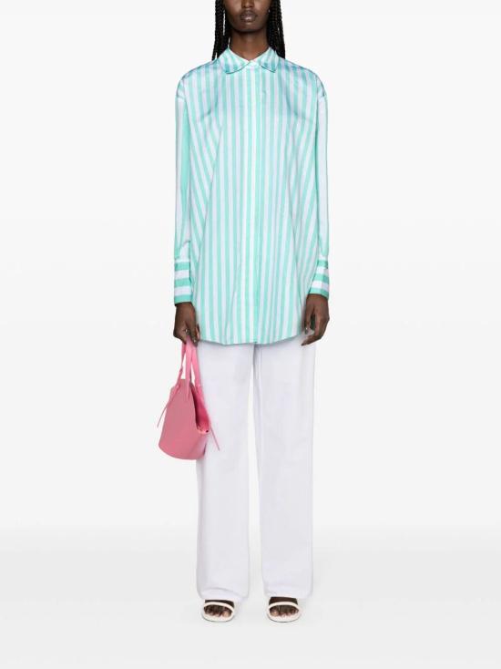  파투 셔츠 DR08601685060 5060 MIX GREEN LARGE STRIPES - PATOU