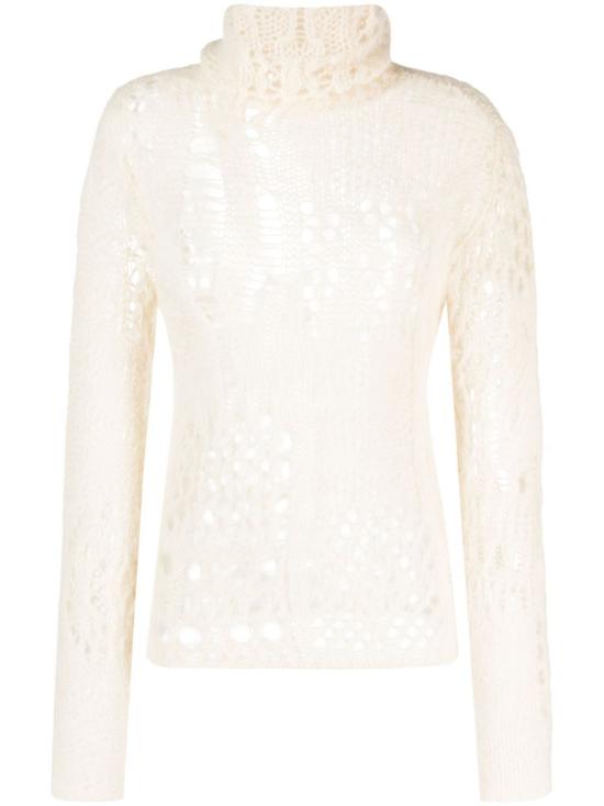  아워레가시 터틀넥 W4233CB BONE AIRY ALPACA