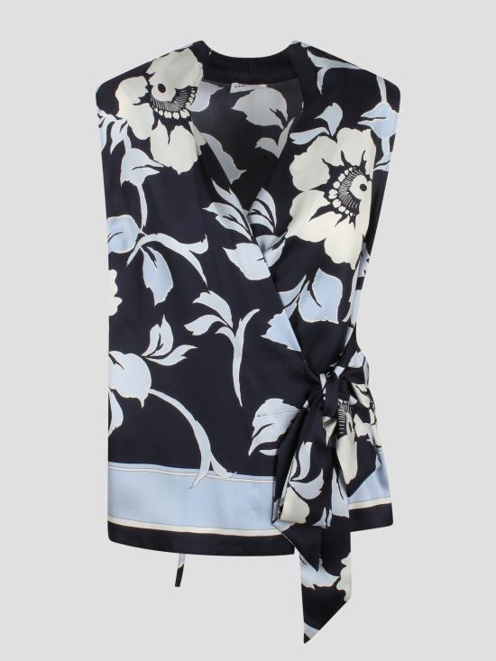  파로쉬 블라우스 D312493 STEVIA 878 FANTASIA AZZURRO