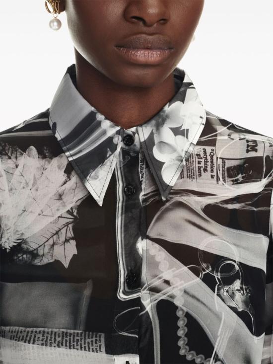  오프화이트 숏 원피스 OWDG008S24FAB002 WHITE BLACK - OFF WHITE