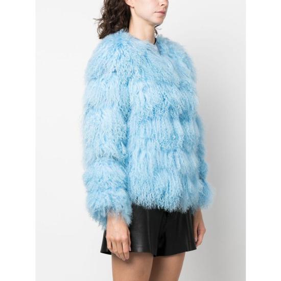  댄 카사브 코트 DCASPMF MFUR PASTE BLUE - DAN CASSAB