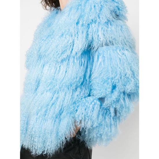  댄 카사브 코트 DCASPMF MFUR PASTE BLUE - DAN CASSAB