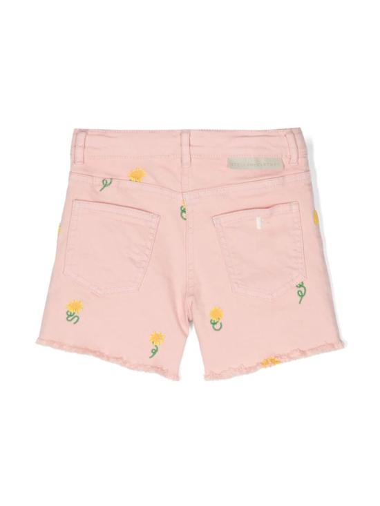  [키즈] 스텔라 맥카트니 쇼츠/버뮤다 TU6D89 Z1641 505EM PINK EMBROIDERY - STELLA MCCARTNEY