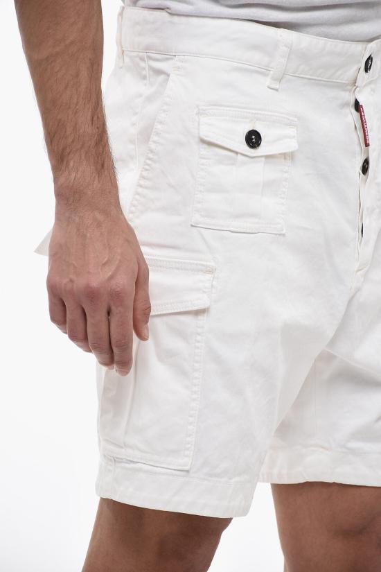  디스퀘어드2 데님 숏팬츠 S74MU0780 S39021 100 White - DSQUARED2