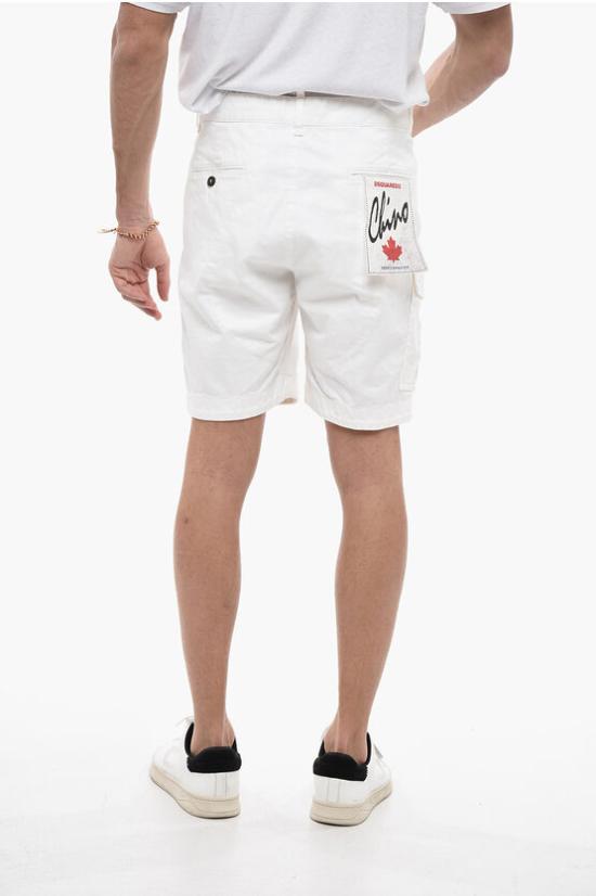  디스퀘어드2 데님 숏팬츠 S74MU0780 S39021 100 White - DSQUARED2