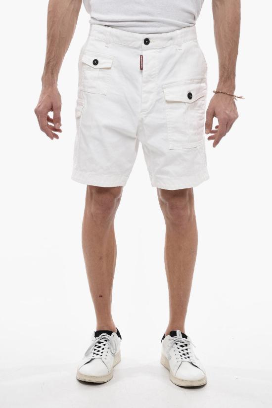  디스퀘어드2 데님 숏팬츠 S74MU0780 S39021 100 White