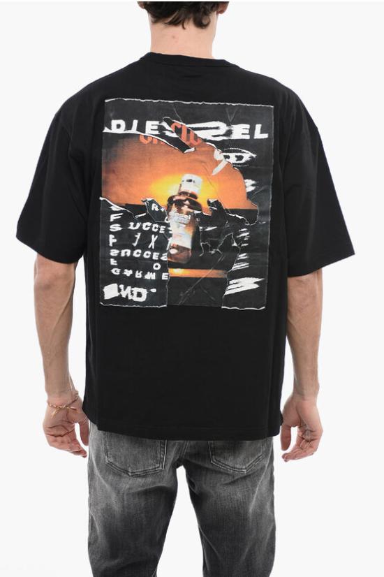  디젤 반팔 티셔츠 A08526 0JYYF 9XX Black - DIESEL