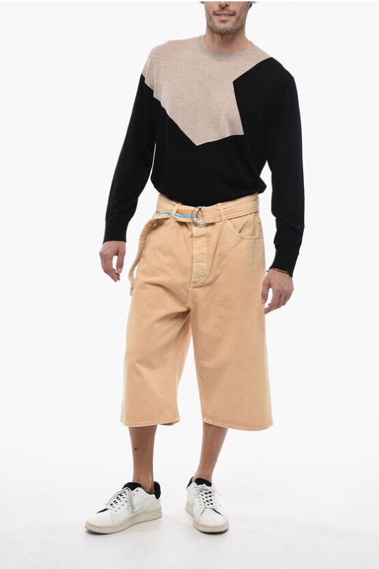  마르셀로 불론 숏팬츠 CMCB082S23FAB001 6260 Orange - MARCELO BURLON