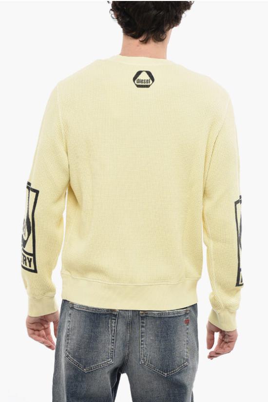  디젤 긴팔 티셔츠 A08705 0BKAA 21G Yellow - DIESEL