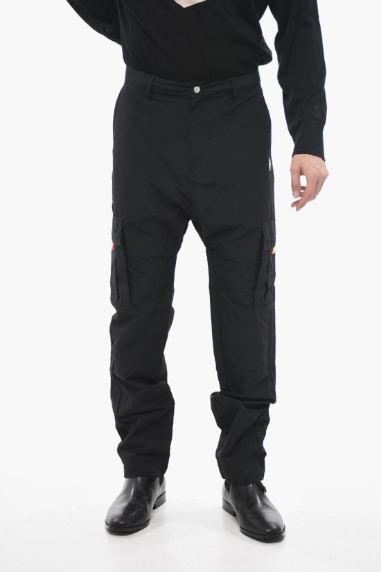  마르셀로 불론 스트레이트 팬츠 CMCF014S23FAB001 1001 Black