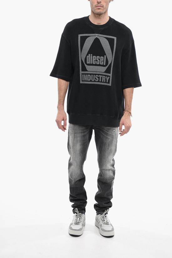  디젤 반팔 티셔츠 A09025 0BKAA 900 Black - DIESEL