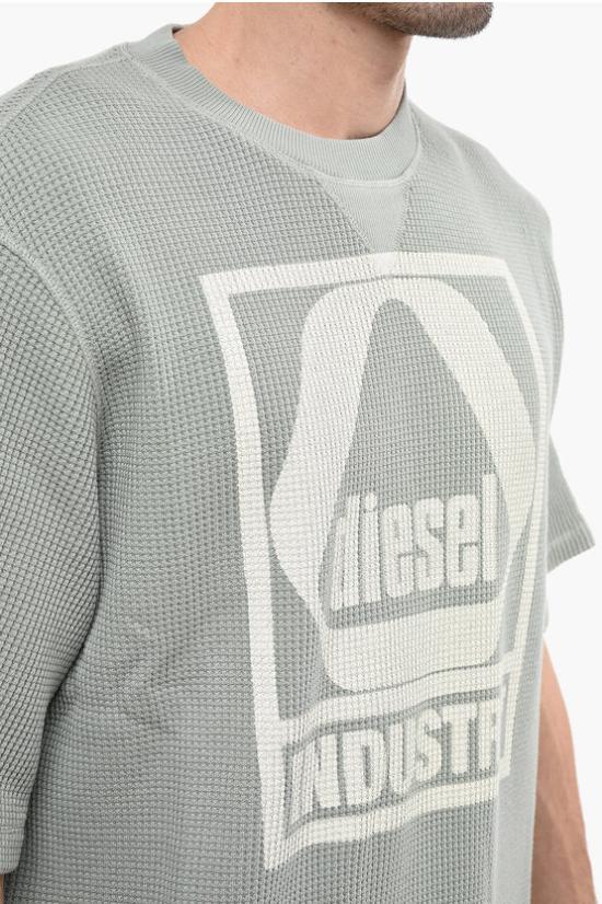  디젤 반팔 티셔츠 A09025 0BKAA 9BL Green - DIESEL