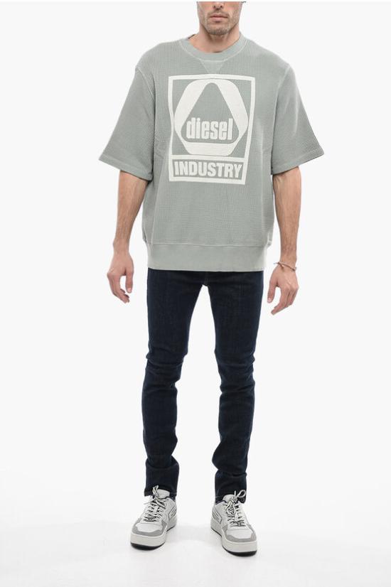  디젤 반팔 티셔츠 A09025 0BKAA 9BL Green - DIESEL