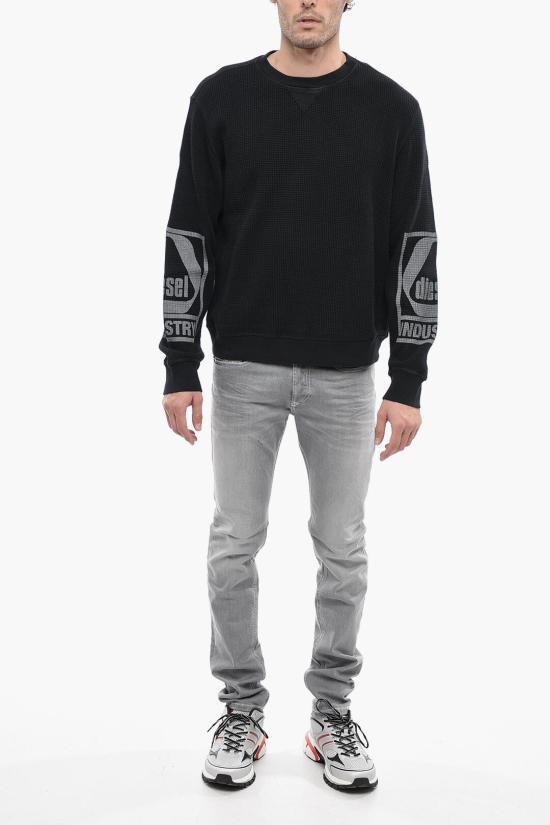  디젤 긴팔 티셔츠 A08705 0BKAA 900 Gray - DIESEL