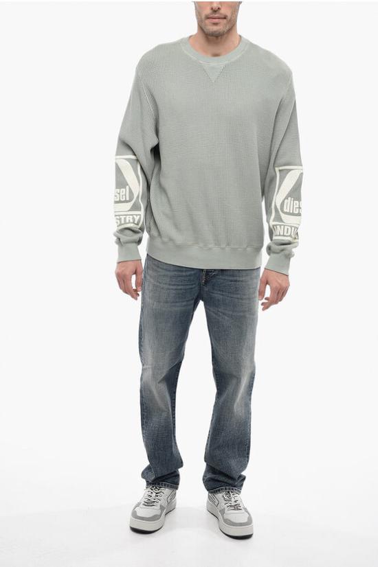  디젤 긴팔 티셔츠 A08705 0BKAA 9BL Green - DIESEL