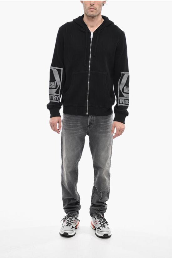  디젤 후드 티셔츠 A09976 0BKAA 900 Black - DIESEL