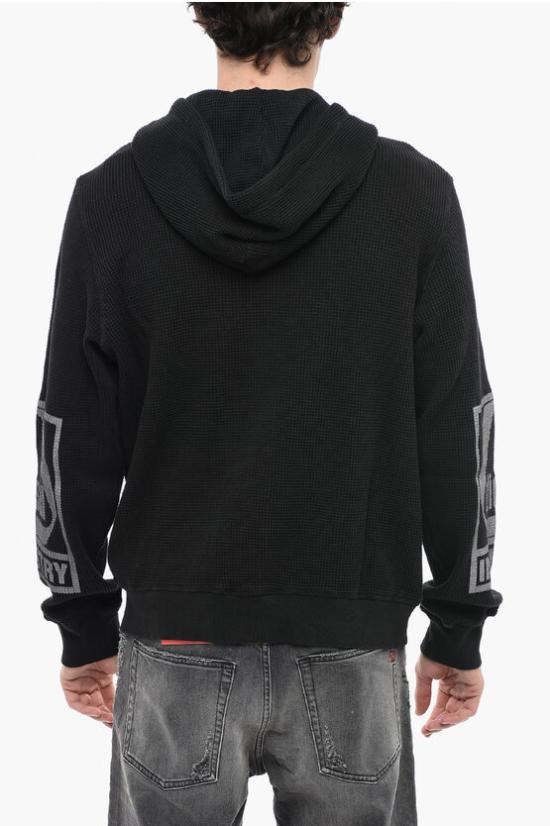  디젤 후드 티셔츠 A09976 0BKAA 900 Black - DIESEL