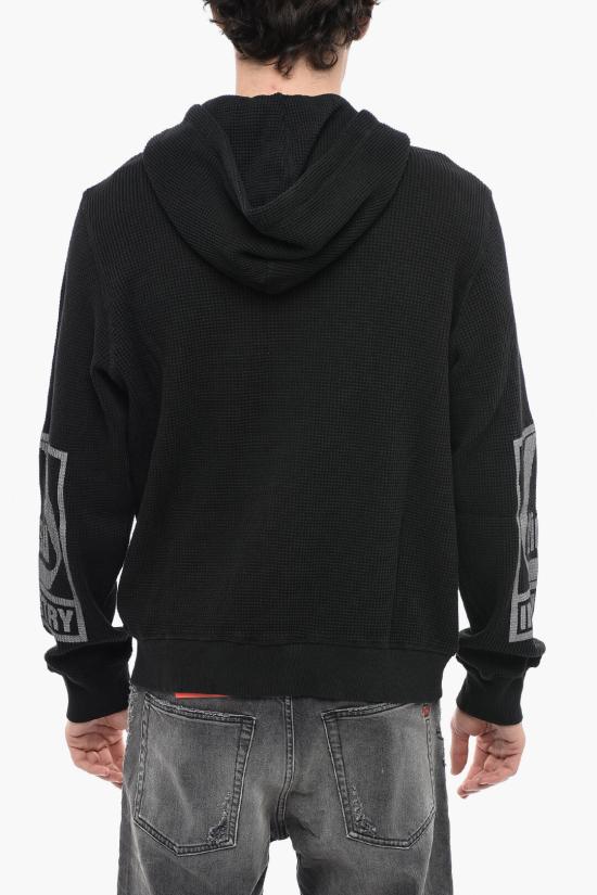 디젤 후드 티셔츠 A09976 0BKAA 900 Black - DIESEL