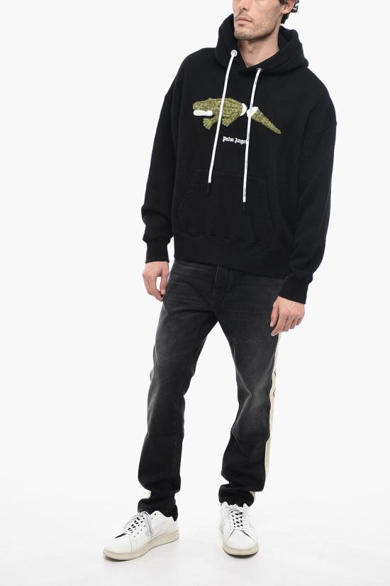  팜앤젤스 후드 티셔츠 PMBB058C99FLE0021055 Black - PALM ANGELS