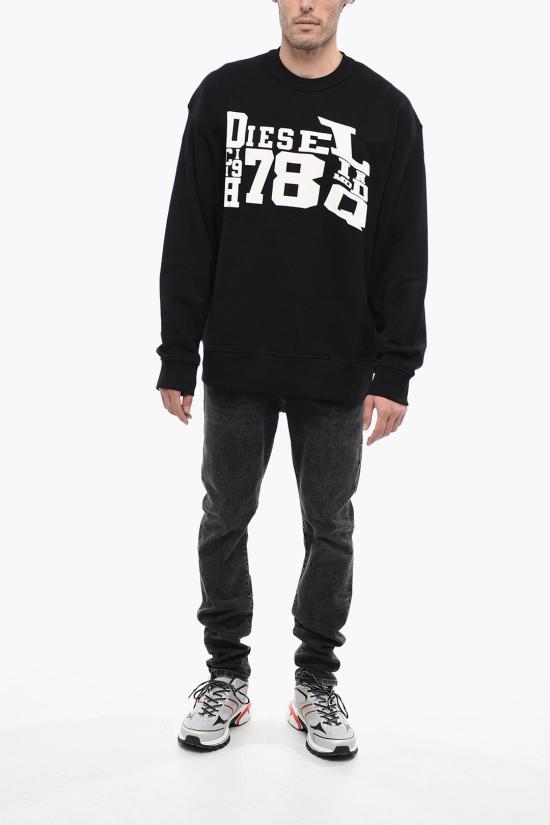  디젤 긴팔 티셔츠 A08669 0BAWT 9XX Black - DIESEL