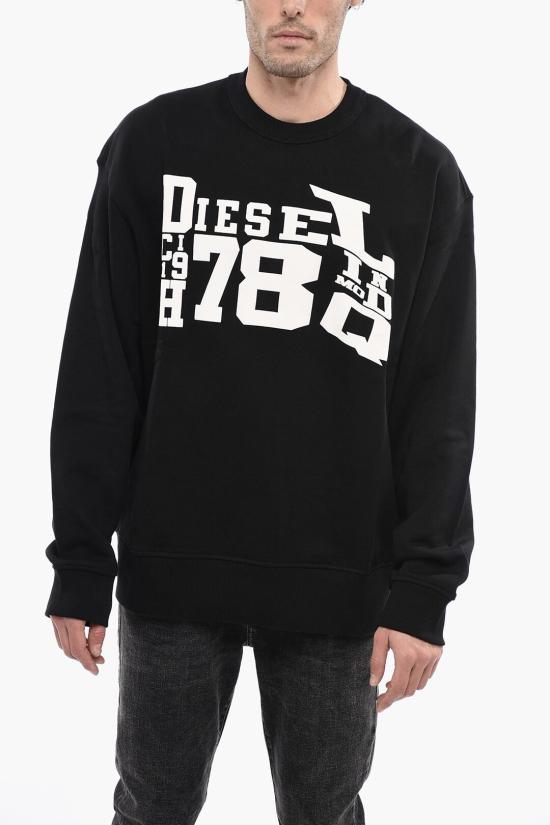  디젤 긴팔 티셔츠 A08669 0BAWT 9XX Black