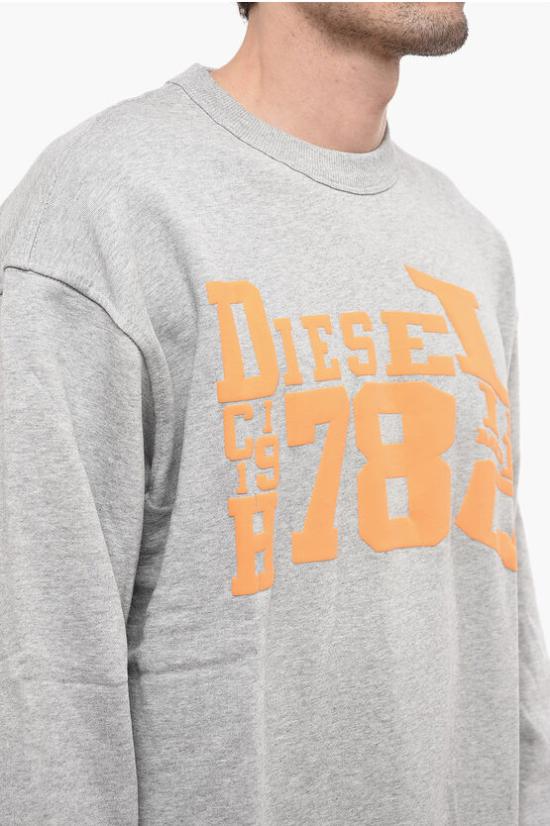  디젤 긴팔 티셔츠 A08669 0BAWT 9CB Gray - DIESEL