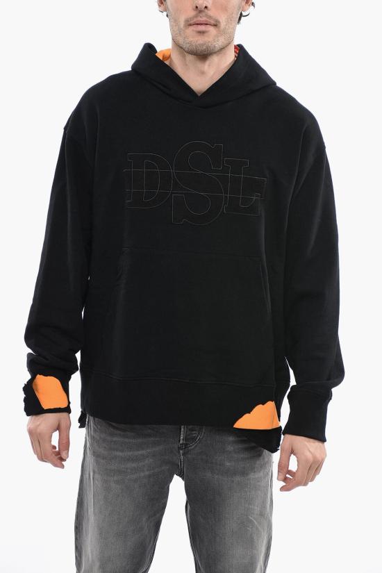  디젤 후드 티셔츠 A08565 0DFAF 900A Black