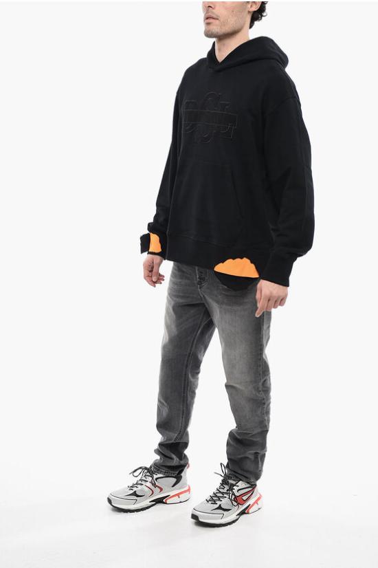  디젤 후드 티셔츠 A08565 0DFAF 900A Black - DIESEL