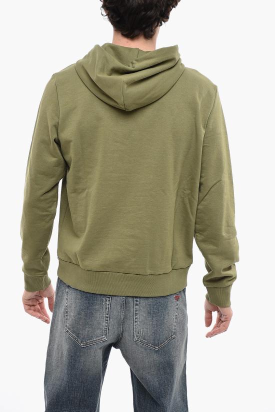  디젤 후드 티셔츠 A08693 0HAYT 5BK Green - DIESEL
