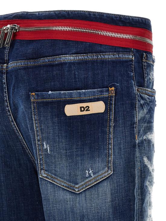  디스퀘어드2 / 남성 블루 데미지 데님 진 S71LB1349S30342470 BPG - DSQUARED2