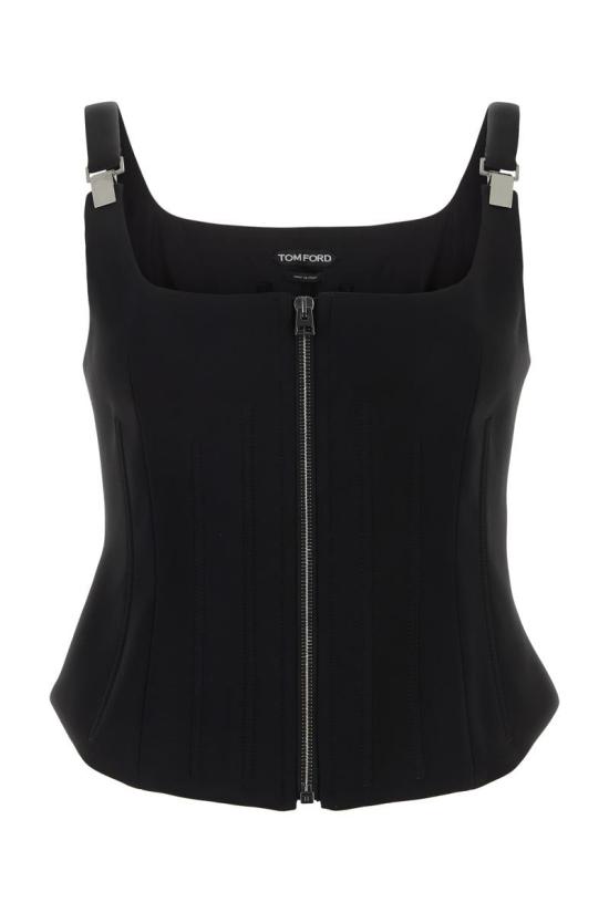  톰포드 민소매 티셔츠 TS2043FAX575 LB999 BLACK