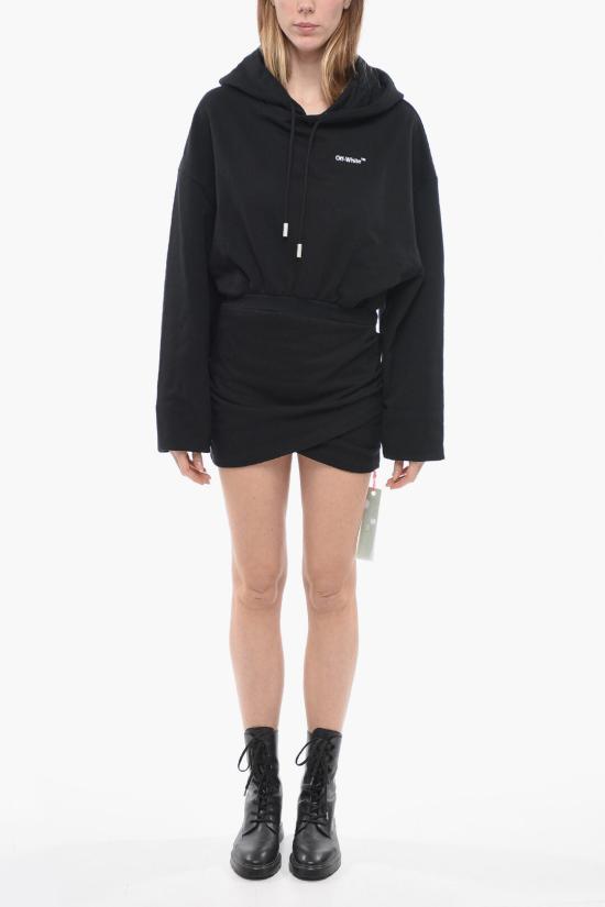 오프화이트 숏 원피스 OWDB423C99JER002 1001 Black