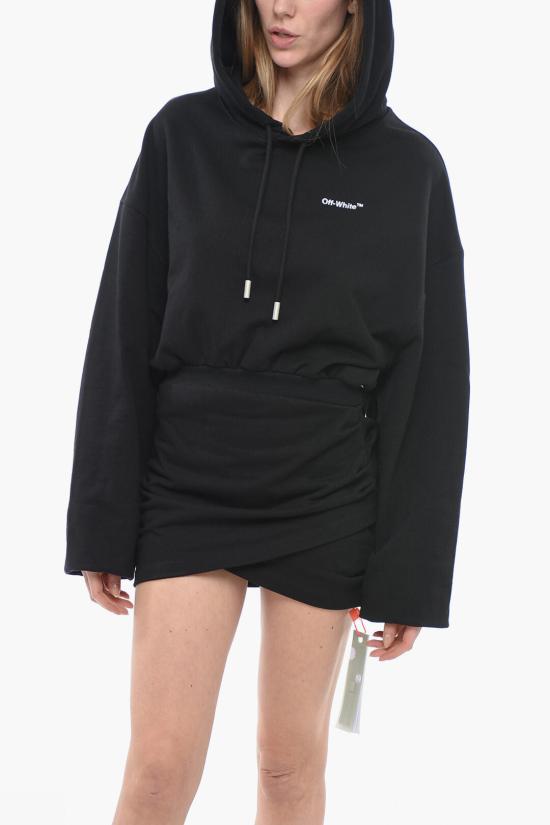  오프화이트 숏 원피스 OWDB423C99JER002 1001 Black - OFF WHITE