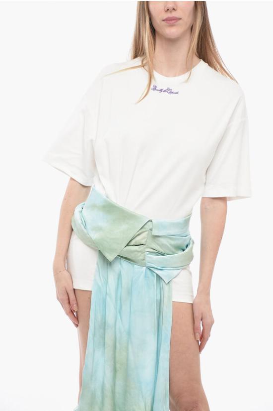  오프화이트 숏 원피스 OWDB464S23FAB001 4037 Light blue - OFF WHITE