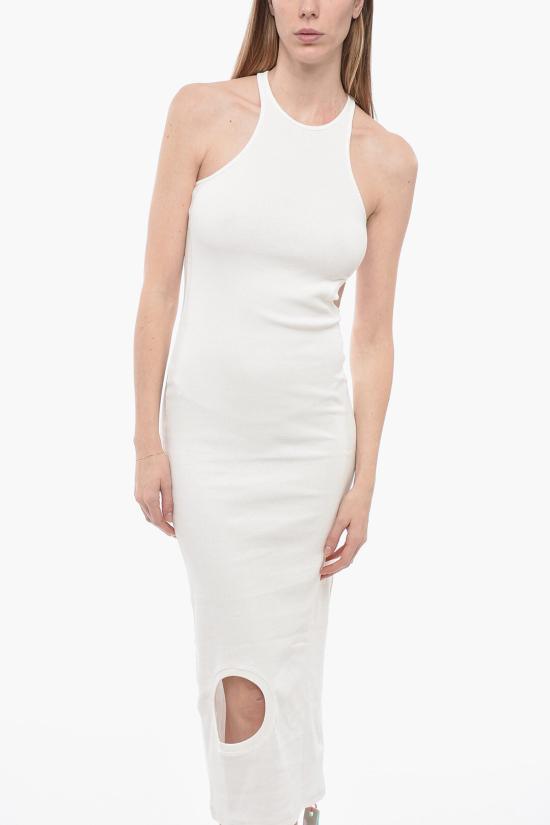  오프화이트 롱 원피스 OWDB365C99JER0010100 White - OFF WHITE