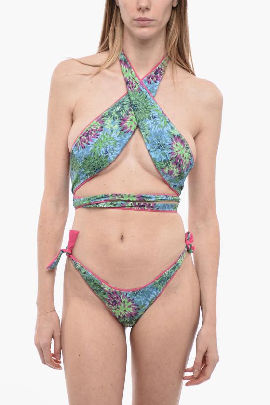 레이나올가 비키니 수영복 SHOWHORSE PRINTGREEN FLOWERS Pink