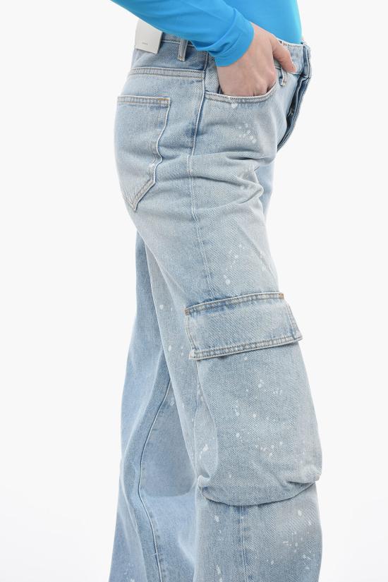  오프화이트 데님 스트레이트 팬츠 스트레이트 팬츠 OWYB014S23DEN0014001 Blue - OFF WHITE