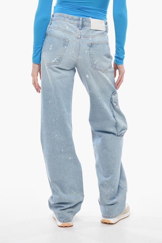  오프화이트 데님 스트레이트 팬츠 스트레이트 팬츠 OWYB014S23DEN0014001 Blue - OFF WHITE