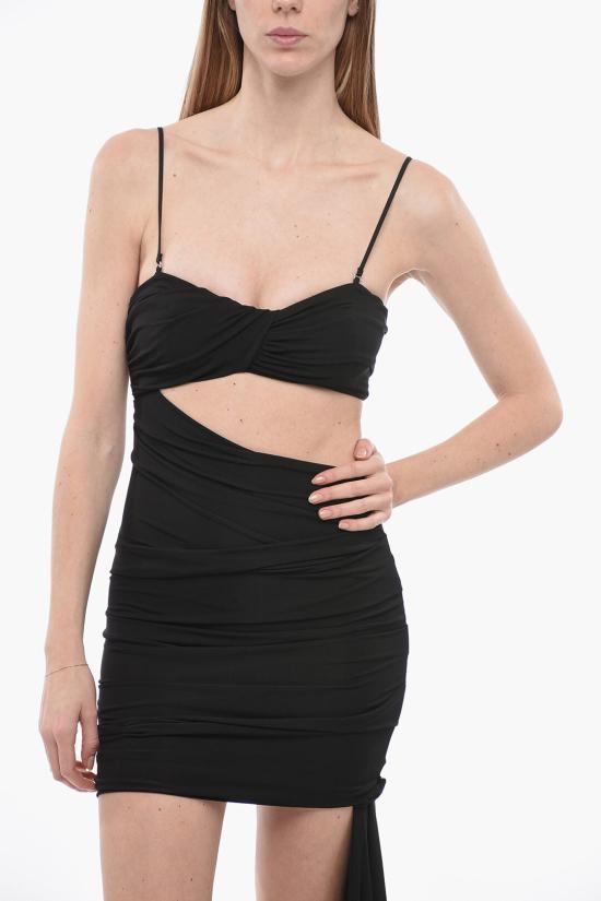  오프화이트 숏 원피스 OWDB467S23FAB0011000 Black - OFF WHITE