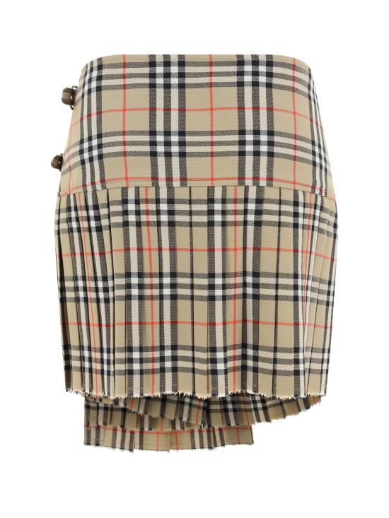 25SS 버버리 숏 스커트 8025832 A7028 BROWN - BURBERRY