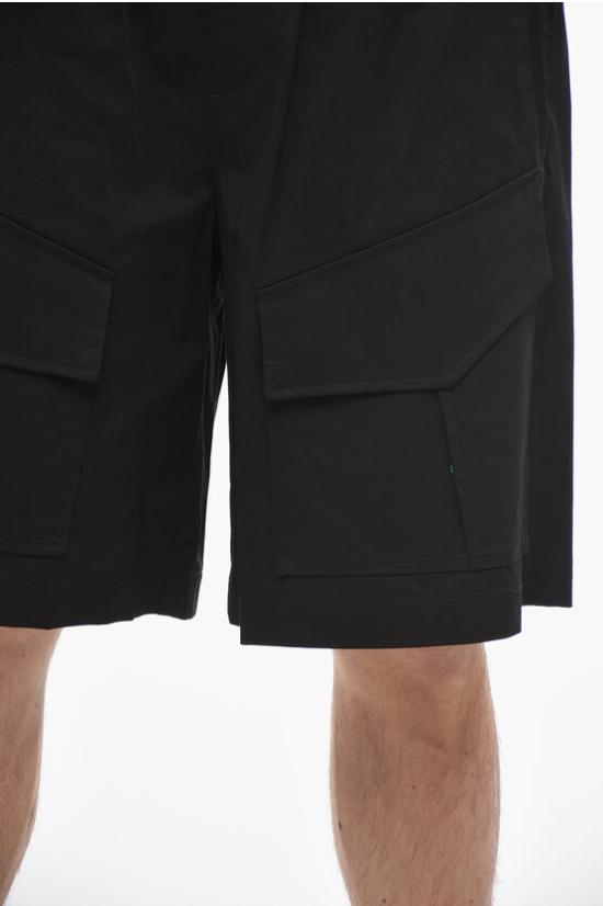  닐바렛 숏팬츠 PBPA091D U003 01 Black - NEIL BARRETT