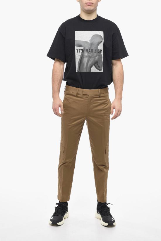  닐바렛 스트레이트 팬츠 PBPA073 U003 1390 Brown - NEIL BARRETT