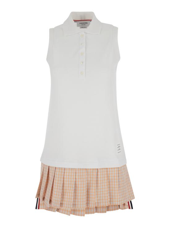 24SS 톰브라운 미디 원피스 FJD107A00050100 White - THOM BROWNE