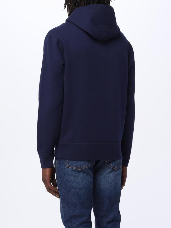 25FW 폴로 랄프로렌 포니 자수 플리스 후드 티셔츠  710766778 007 Blue - RALPH LAUREN