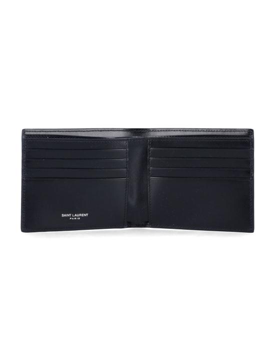 26SS 생로랑 모노그램 반지갑 4532760SX0E 1000 Nero - SAINT LAURENT