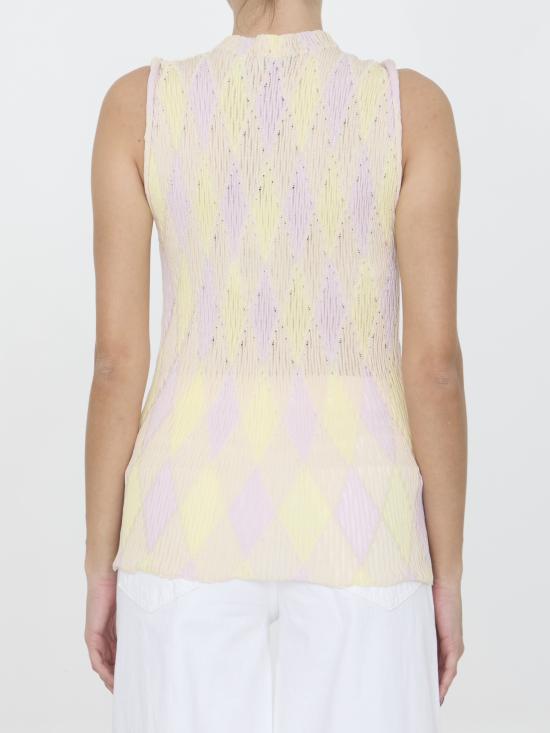  버버리 민소매 티셔츠 8081135 BEIGE - BURBERRY